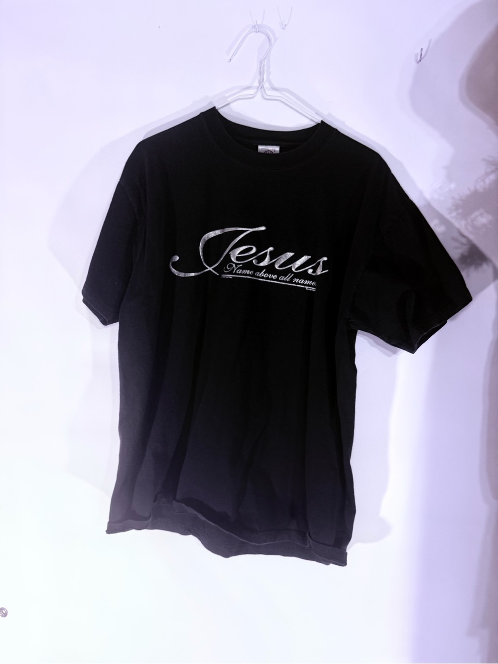 Black 'Jesus' Graphic Tee - Men's Short Sleeve Shirt
